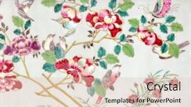  Presentation with chinese paintings - Presentation with traditional religious asian paintings background and a lemonade colored foreground