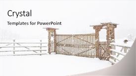  Presentation with traditional - PPT theme having traditional romanian wooden gate background and a pink colored foreground