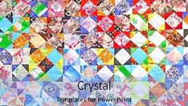  Presentation with art - Audience pleasing slides consisting of traditional russian patchwork art background backdrop and a light blue colored foreground