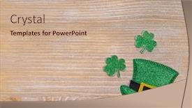  Presentation with saint - Slide deck having traditional-saint-patricks-day-decorations background and a coral colored foreground