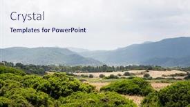  Presentation with traditional - Presentation with traditional-sardinian-landscape-with-hills background and a sky blue colored foreground