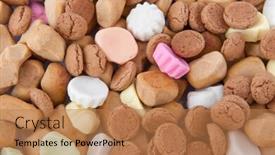  Presentation with sinterklaas - PPT layouts featuring traditional-sinterklaas-candy-as-pepernoten background and a coral colored foreground