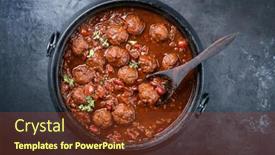  Presentation with traditional - Slide set enhanced with traditional-slow-cooked-american-tex background and a tawny brown colored foreground