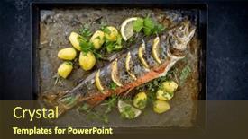  Presentation with traditional - Slide set with traditional-smoked-and-roasted-char background and a tawny brown colored foreground