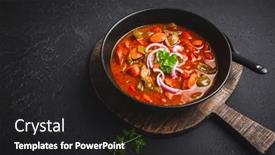  Presentation with russian - Slide set consisting of traditional-solyanka-soup-thick background and a dark gray colored foreground