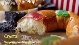  Presentation with traditional - Cool new theme with traditional spanish three kings backdrop and a tawny brown colored foreground