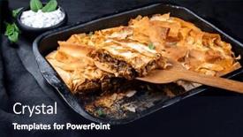  Presentation with morocco patterns traditional - Theme consisting of traditional-spiced-moroccan-lamb-ragout background and a wine colored foreground