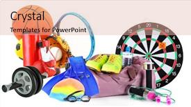  Presentation with goods and services tax gst - Amazing presentation having traditional sport - sporting goods isolated on white backdrop and a coral colored foreground