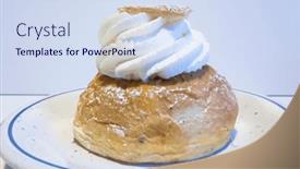  Presentation with cardamom - Slide deck featuring traditional-swedish-semla-consists and a sky blue colored foreground