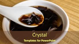  Presentation with black tea - Presentation theme with traditional-taiwanese-snacks-of-mesona background and a tawny brown colored foreground