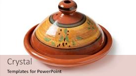  Presentation with traditional - Slides having traditional-tajine-or-tagine background and a  colored foreground