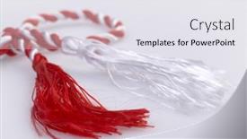  Presentation with traditional - PPT layouts featuring traditional-trinket-worn-in-honour background and a sky blue colored foreground