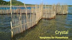  Presentation with south africa - Presentation theme enhanced with traditional tsonga fish trap built background and a tawny brown colored foreground