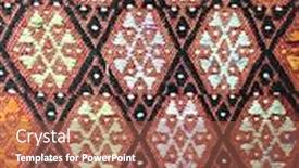  Presentation with diamonds - Slide set enhanced with traditional-turkish-carpet-ornamental-geometric background and a tawny brown colored foreground