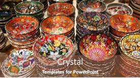  Presentation with ceramics - Audience pleasing slides consisting of traditional-turkish-ceramics backdrop and a tawny brown colored foreground