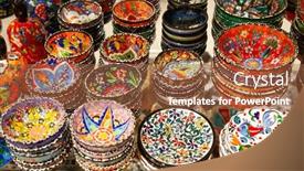  Presentation with ceramics - Theme featuring traditional-turkish-ceramics background and a red colored foreground