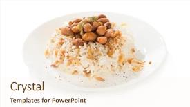  Presentation with turkish - Cool new presentation theme with traditional turkish food called kurufasulye backdrop and a cream colored foreground