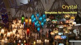  Presentation with lamps - Audience pleasing presentation theme consisting of traditional-turkish-lamps backdrop and a tawny brown colored foreground