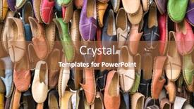  Presentation with slipper - Audience pleasing PPT layouts consisting of traditional-turkish-leather-shoes-named backdrop and a red colored foreground