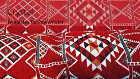  Presentation with red carpet - Audience pleasing slide deck consisting of traditional-turkish-red-carpet-ornamental backdrop and a red colored foreground