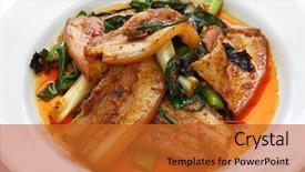  Presentation with chinese traditional - PPT layouts enhanced with traditional twice cooked pork sichuan background and a red colored foreground