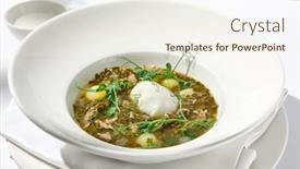  Presentation with light green - PPT theme featuring traditional-ukrainian-soup-green-borsch background and a  colored foreground