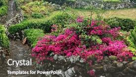  Presentation with traditional games - Amazing slides having traditional village on flores island backdrop and a dark gray colored foreground