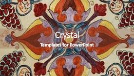  Presentation with uzbekistan - Audience pleasing PPT theme consisting of traditional vintage embroidery from uzbekistan backdrop and a tawny brown colored foreground