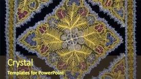  Presentation with uzbekistan - Audience pleasing slide set consisting of traditional vintage embroidery from uzbekistan backdrop and a tawny brown colored foreground