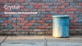  Presentation with lid - Cool new PPT layouts with traditional-vintage-garbage backdrop and a gray colored foreground