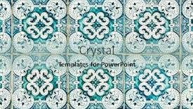  Presentation with tile - PPT layouts consisting of traditional-vintage-portuguese-ceramic-tile background and a light blue colored foreground