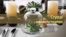  Presentation with living room - Slides having traditional wedding invitation - table served with succulents background and a tawny brown colored foreground