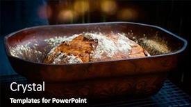  Presentation with wheat - Cool new PPT layouts with traditional-wheat-and-rye-bread backdrop and a black colored foreground