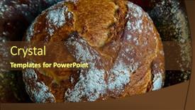  Presentation with wheat - Slide deck enhanced with traditional-wheat-and-rye-bread background and a tawny brown colored foreground