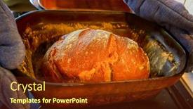  Presentation with wheat - Presentation consisting of traditional-wheat-and-rye-bread background and a tawny brown colored foreground