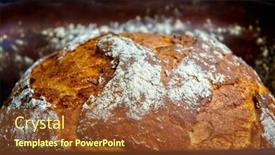  Presentation with roman - Slide deck consisting of traditional-wheat-and-rye-bread background and a tawny brown colored foreground