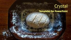  Presentation with wheat - Presentation design consisting of traditional-wheat-and-rye-raw background and a wine colored foreground