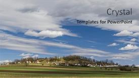  Presentation with vineyard - Theme having traditional-wine-cellars-with-vineyard background and a light gray colored foreground
