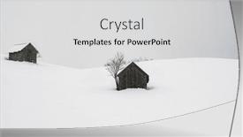  Presentation with hut - Presentation enhanced with traditional-wooden-alpine-hut background and a light gray colored foreground