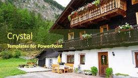  Presentation with architecture - PPT theme with traditional-wooden-architecture-in-south background and a tawny brown colored foreground