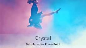  Presentation with high jump - PPT layouts with traditions-and-irish-dances-beautiful background and a light blue colored foreground