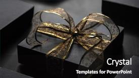  Presentation with black and gold holiday - Slide deck featuring traditions black and golden colors background and a black colored foreground