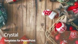  Presentation with merry christmas - Audience pleasing theme consisting of traditions space for your text backdrop and a  colored foreground