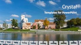  Presentation with solemnity of most holy trinity - Beautiful presentation theme featuring traetskae pradmestse trinity suburb - historical backdrop and a teal colored foreground