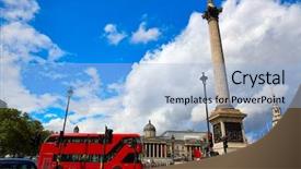  Presentation with england - Amazing slide deck having trafalgar square in uk england backdrop and a  colored foreground