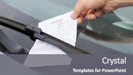  Presentation with car parking - Cool new theme with traffic - transportation and vehicle concept backdrop and a gray colored foreground