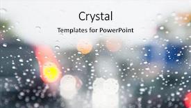  Presentation with traffic - Slide set with traffic abstract in rain traffic background and a white colored foreground