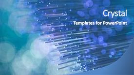  Presentation with traffic engineering - Audience pleasing presentation design consisting of traffic engineering - many illuminated blue fibre optic backdrop and a ocean colored foreground