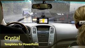  Presentation with traffic engineering - Presentation with traffic engineering - traveling in the rain background and a tawny brown colored foreground