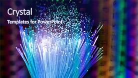  Presentation with fiber - Audience pleasing slide set consisting of traffic engineur - fiber optics lights abstract background backdrop and a navy blue colored foreground